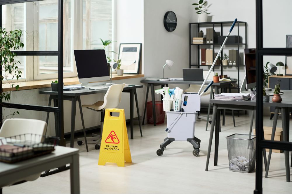 Büroräumlichkeiten_ Reinigungsequipment